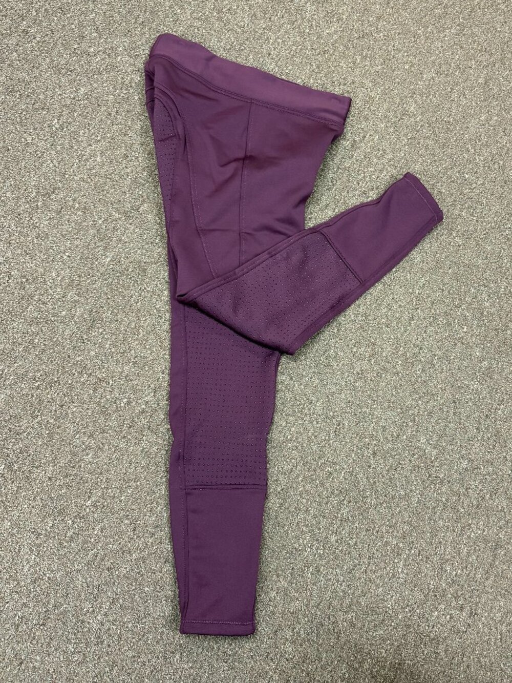 36610 Horze Women's Active Silicone Full Seat Fleece Lined Winter Tights Breech